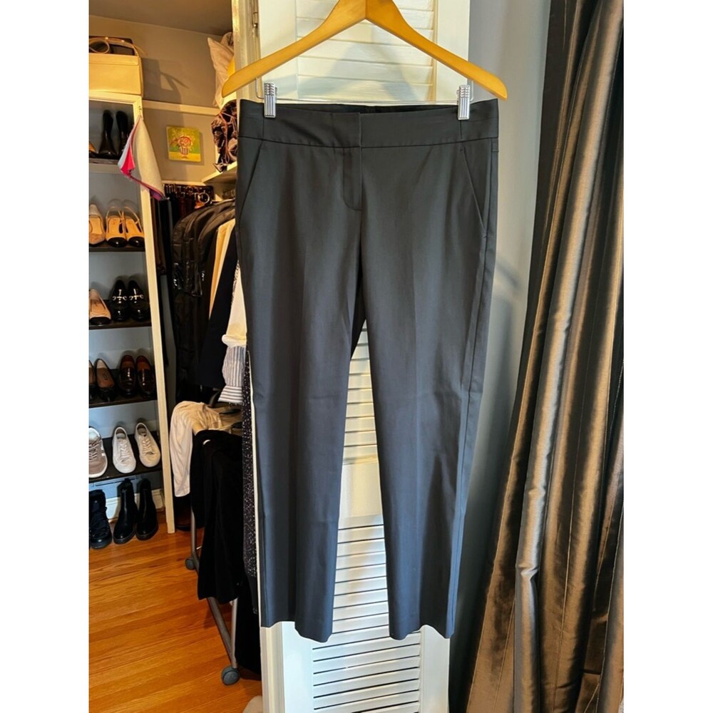 Theory Black Severine Cotton Sateen Pants